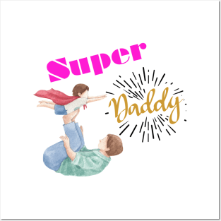 Super Dad themed design Posters and Art